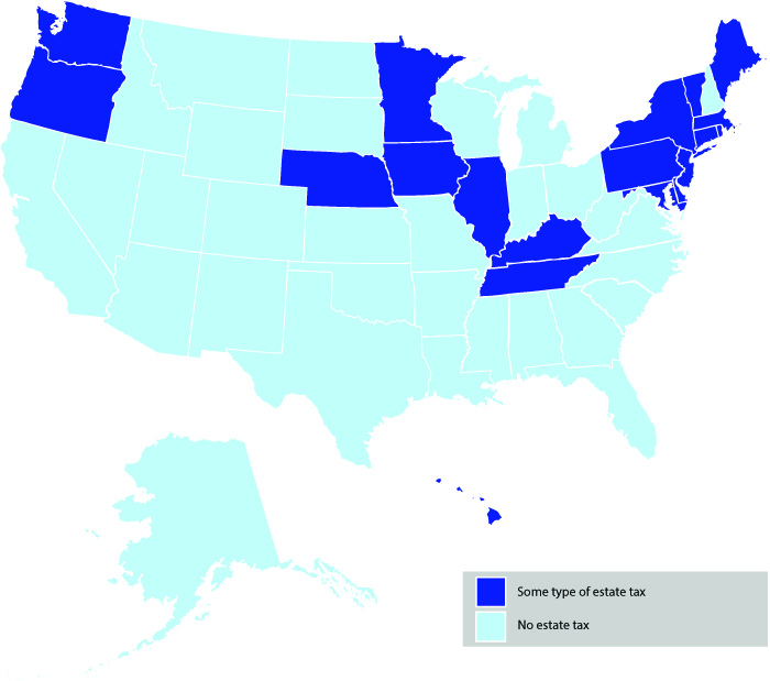 State Death Tax Chart Update July 17, 2017