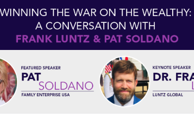 A Conversation with Frank Luntz and Pat Soldano
