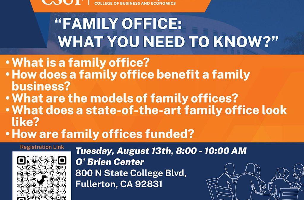 Family Office Workshop: What You Need To Know?